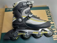 Роликові Ковзани Pro Acro Розмір 46 Abec-5 Сіро-Жовті, Довжина 30,5 См Вставки