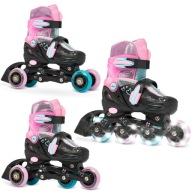 Роликові Ковзани 3In1 Raven Loret Glitter Black/Mint/Pink Регульовані Роликові Ковзани