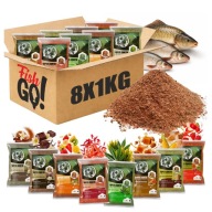 Набір 8X Рибальська Приманка 1Kg Mix Of Flavors Method Fider Для Коропа