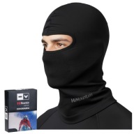 Лижна Балаклава Унісекс, Чорна, Безшовна, Дихаюча, Універсальна, L/Xl