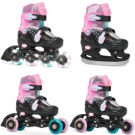 Роликові Ковзани Хокейні 4В1 Raven Loret Glitter Black/Mint/Pink