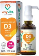 Натуральний Вітамін D3 Форте 4000 Мо Імунітет Myvita 50 Мл