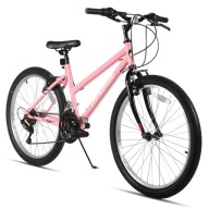 Гірський Велосипед 26 Дюймів, 18 Швидкостей, Mtb, Чоловічий, Жіночий, V-Brake, Лавандовий, Рожевий