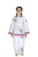 Костюм Для Дзюдо Для Дівчат 120См 350Gsm Ремінь Для Дзюдоги Білий Uone