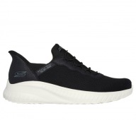 Чоловічі Сліпони Bobs Squad Chaos Daily Hype, Чорний Трикотаж/Біла Окантовка Skechers