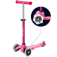 Mini Micro Deluxe Led Scooter Pink Зі Світлодіодними Колесами