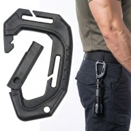 Карабін Ручка Партія Тактичний Військовий Виживання Molle Abs Чорний