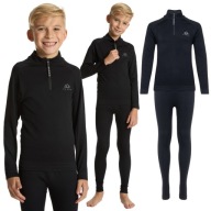 Комплект Дитячої Термоактивної Білизни Kadva Tyros Set Jr Чорний 152/164
