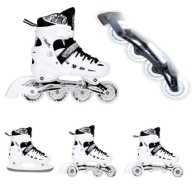 Роликові Ковзани Nils Roller Skates 4In1 Adjustable Youth 31-34 White