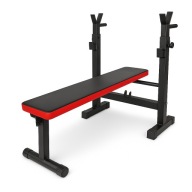 Training Bench - Складна Тренажерна Лава 2 В 1 З Підставками Для Стрибків