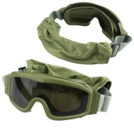 Тактичні Захисні Окуляри Warvil Olive 3В1