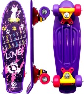 Enero Скейтборд Пластиковий Fishka Mini Love Kitty 42 См Фіолетовий Твердий