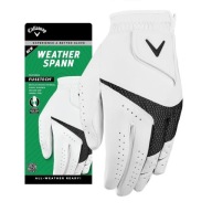 Чоловічі Рукавички Для Гольфу Callaway Weather Spann, Штучна Шкіра, Білі, Розмір Xl