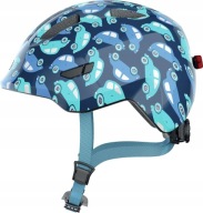 Kask Rowerowy Dziecięcy Abus Smiley 3.0 Led Blue Car 50-55Cm