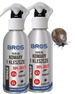 Рідина Від Комарів Та Кліщів 50% Deet 2X130 Мл Bros Сильна Формула, Тривалий Ефект
