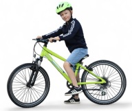 Гірський Велосипед 24 Mtb Shimano Altus Дитячий День Зелений Алюміній