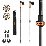 Легкі Палиці Для Скандинавської Ходьби Carbon 50% Nils Carbon Cork Adjustment