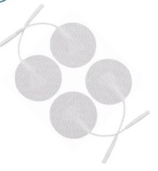 Tens Ems Gel Electrodes Small Round 32Mm Cefar Compex Connector 2Mm