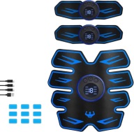 Ems Пояс Для Тренування М'язів Черету Електростимуляція Usb Six Pack Blue