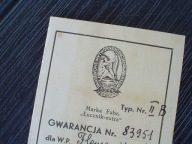 Гарантія На Велосипед Łucznik Extra 1937 Pwu Fb Radom