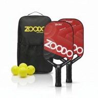 Pickleball Zoodo P8 Smile Червоний + Ракетки (4 М'ячі, Сумка) Usapa
