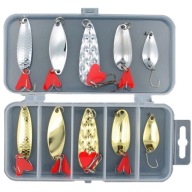 Набір 10 Блешнь, Рибки В Коробці 2.5G-8G Silver/Gold Блешня