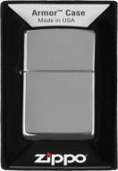Zippo High Polish Chrome Armor Lighter 60001159 Windproof Gasoline