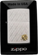 Запальничка Zippo Stunning. Чотирилисник 60000987 Вітрозахисний Бензин