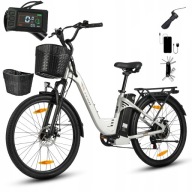 2026 Електричний Велосипед Ttgo C2 Pro 36V 18Ah 250W 120Km 26” E-Bike Silver