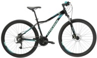 Гірський Велосипед Kross Lea 5.0 27.5 Xs(16'') Чорний/Бірюзовий Глянцевий