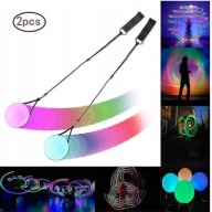Різнокольорова Куля Glowing Ball Poi Led Куля 2 Ступеня