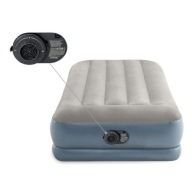 Велюровий Надувний Матрац Ліжко З Насосом 230V Single Intex 191X99X33