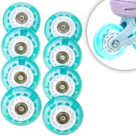 8X Raven Isla Mint Led Колеса Для Роликових Ковзанів 70 Мм Pu Abec-7 Підшипники