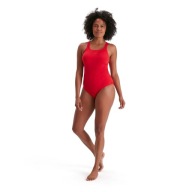 Червоний Суцільний Костюм Speedo