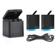 Зарядний Пристрій Usb + 2X Акумуляторна Батарея Для Gopro Hero 8 7 6 5 Black / Telesin