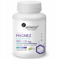 Aliness Organic Magnesium Trio 120 Мг + B6 100K Веге М'язові Судоми Стрес