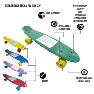 Скейтборд Fiszka Pw-506 Mechanics, Зелений