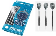 Дротики Harrows Black Arrow 23 Грами Стальні Наконечники Дротики Для Дисків
