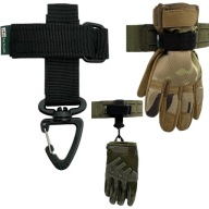 Molle Holder Tactical String Gloves Carabin For Rope Gloves Black