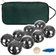 М'ячі Чорні Для Гри Bule Boule Pettanque 8 Шт + Чохал
