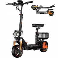 11''Ruitoo M5 Pro Складаний Електромобіль 1200W 48V20.8Ah 55Km/H + Сидіння + Бокс