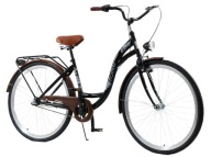 Black City Bike 3 Швидкість Shimano Жіночий Чоловічий Жіночий 28