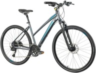 2X Indiana X-Cross 5.0 D21 28 Дюймів Жіночий Кросовий Велосипед Темно-Сірий