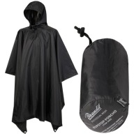 Плащ З Капюшоном Poncho Poncho Brandit Rip-Stop Black