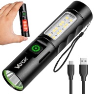 Світлодіодний Тактичний Ліхтарик Акумулярний З Боковим Світлом 2 Кольори Usb-C Vayox