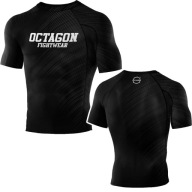 Чоловічий Рашгард Octagon Blast З Короткими Рукавами Чорний