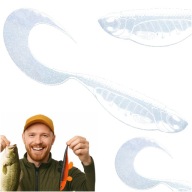 Приманка Гумова Libra Lures Embryo Twist Tail 1.75 4.5 См Blue Pearl 12Шт