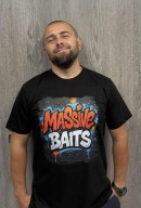 Футболка Massive Baits Графіті Чорний Розмір. М- Футболка