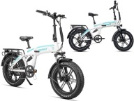 Міський Велосипед Складаний Електричний Jobobike Eddy 48В Колесо Fatbike 20 Дюймов