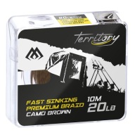 Mikado Плетений Поводок Fast Sinking Premium 20Lbs 10M Mud Brown